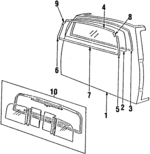8941695580 - : Back Glass for Isuzu Image