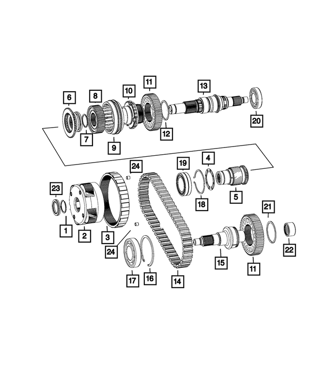 5093593AA - NV241HD; or NV241OR; Transfer Case: Planetary Carrier Thrust Washer for Mopar Image