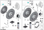 34212284808 - : Carbon Ceramic Brake Rotor, Right for BMW Image
