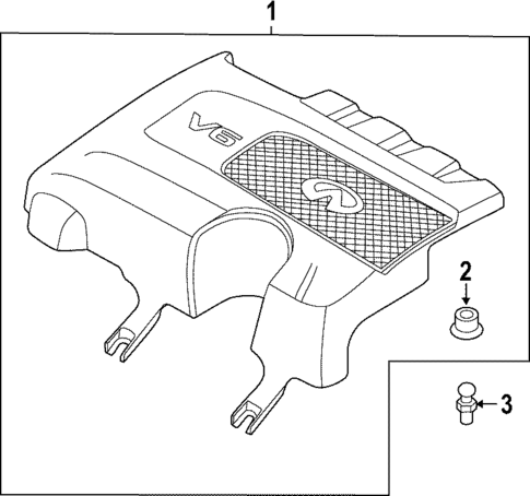 Engine Appearance Cover for 2024 INFINITI QX60 #0