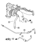 5045038AA - : Turbo Oil Feed Tube, Turbocharger for Mopar Image