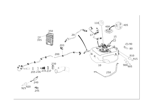 Adblue Container and Lines for 2008 Mercedes-Benz GL550 #0