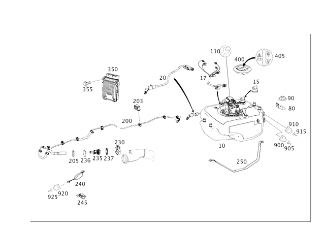 1644705801 - Fuel System: Additive Tank for Mercedes-Benz Image image