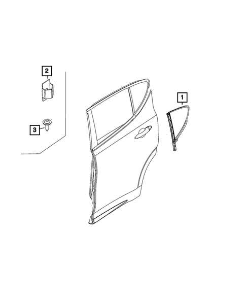 Glass and Interior Rearview Mirror for 2024 Dodge Hornet #2