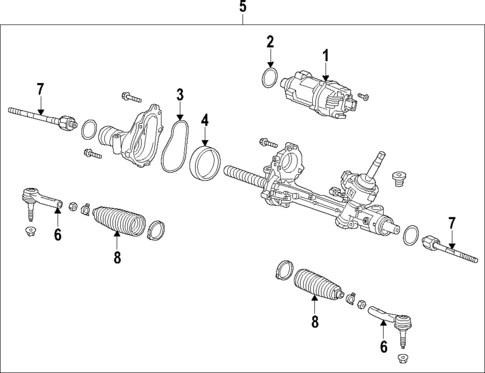Steering Gear & Linkage for 2017 Cadillac XTS #3