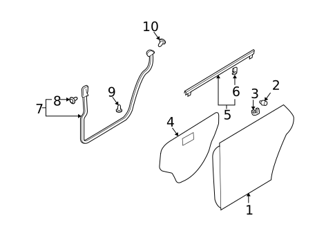 Door & Components for 2005 Subaru Baja #1