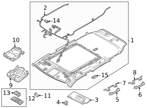Interior Trim - Roof for 2025 Mitsubishi Outlander PHEV #0