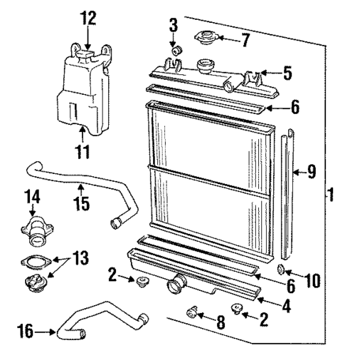 Radiator & Components for 1987 Dodge Caravan #0