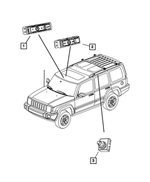 68023660AA - Electrical: Liftgate &amp; Sunroof Switch for Mopar Image