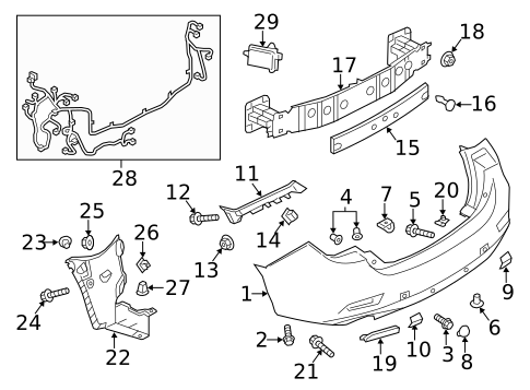 Bumper & Components - Rear for 2017 Mazda 6 #0