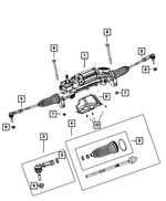 R8080078AK - : Rack And Pinion Gear, Remanufactured for Mopar Image