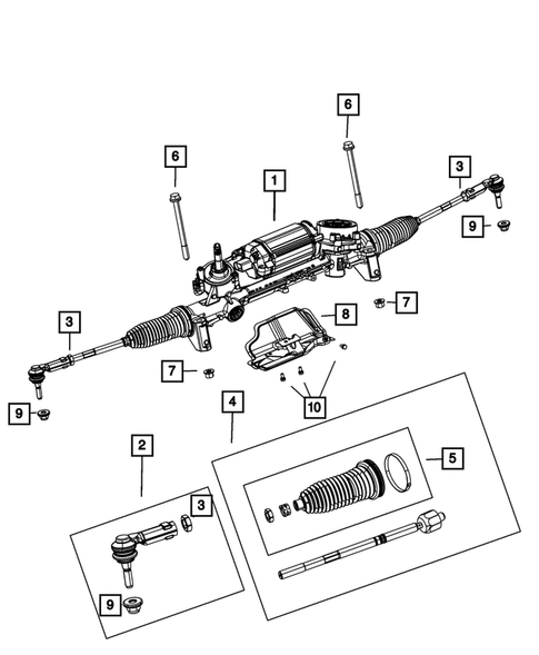 Steering Gear for 2013 Dodge Dart #0