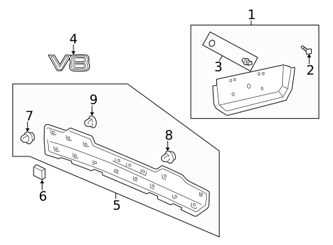 Exterior Trim - Tail Gate for 2000 Lexus LX470 #0