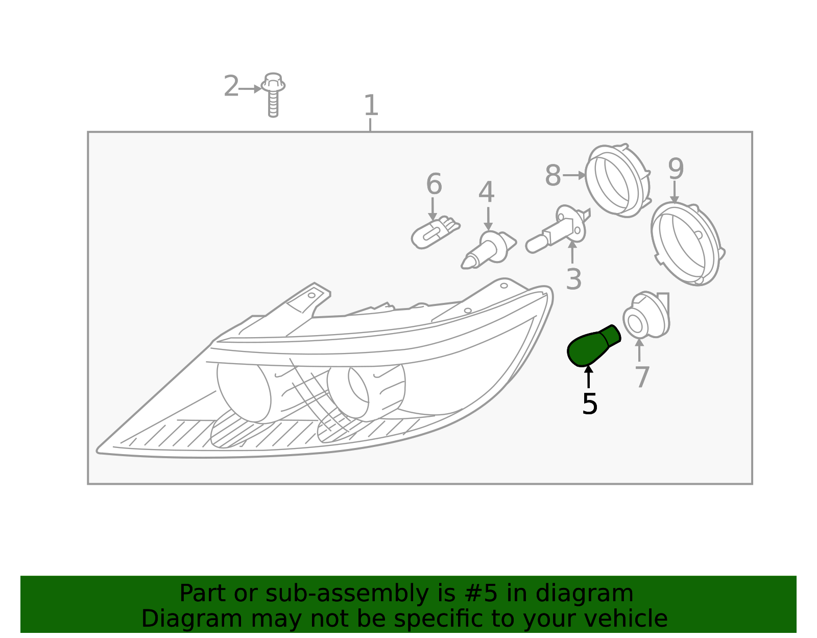 18644-28087N - Bulb 2001-2016 Kia | Kia.Parts Store