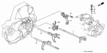 24200P16J02 - Transmission - Manual: FORK, FIFTH GEARSHIFT for Honda Image