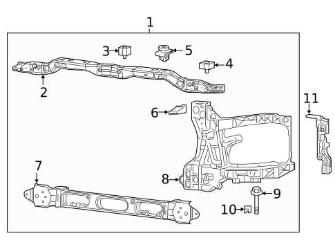 Radiator Support for 2016 Ram 3500 #0
