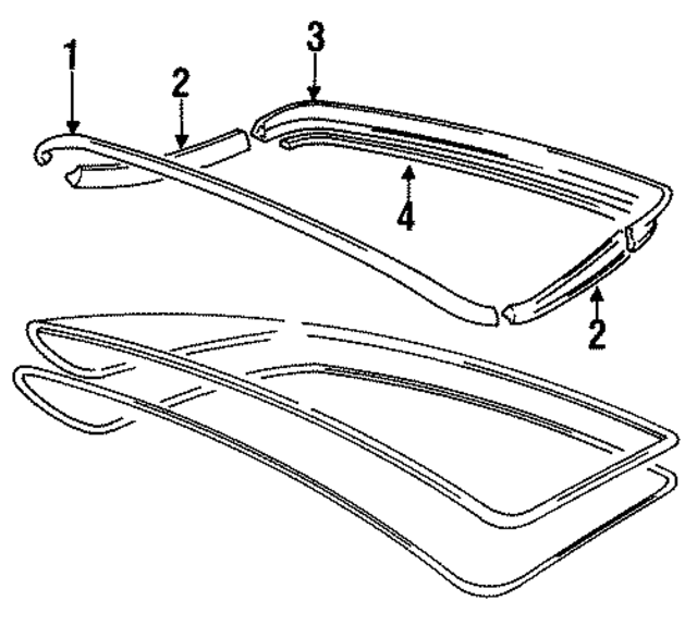94451246300 - Body: Spoiler Gasket for Porsche Image