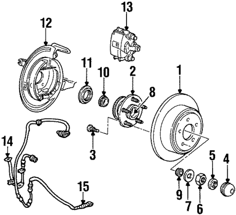 Rear Brakes for 1995 Ford Windstar #0