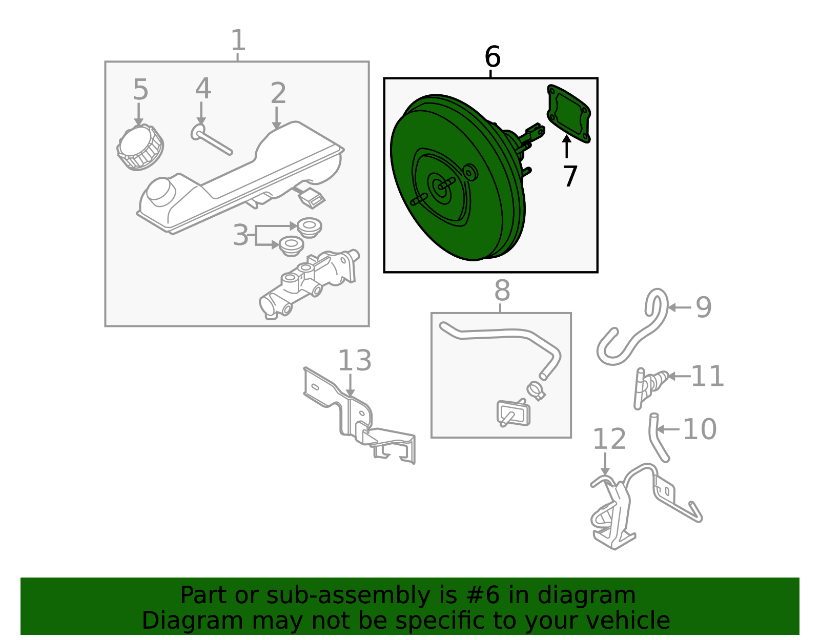 2007-2015 Mazda CX-9 Power Booster TDY1-43-80ZA | OEM Parts Online