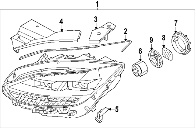 92182KL000 - : Headlamp Assembly Upper Seal for Hyundai Image