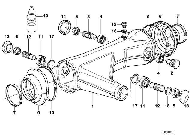 33171457606 - : Rear Wheel Swinging Arm   for BMW-Motorrad Image
