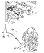 6511861AA - 545RFE; 5-Speed; Automatic Transmission: Nut for Mopar Image
