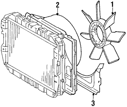 Cooling Fan for 1988 Toyota Pickup #0
