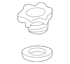 1218022011 - Engine: Engine Oil Filler Cap for Toyota: 4Runner, Camry, Celica, Corolla, MR2 Spyder, Sequoia, Solara, Tacoma, Tundra Image