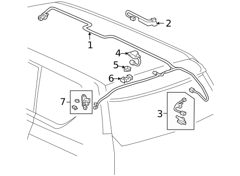 Antenna & Radio for 2013 Lexus GX460 #1