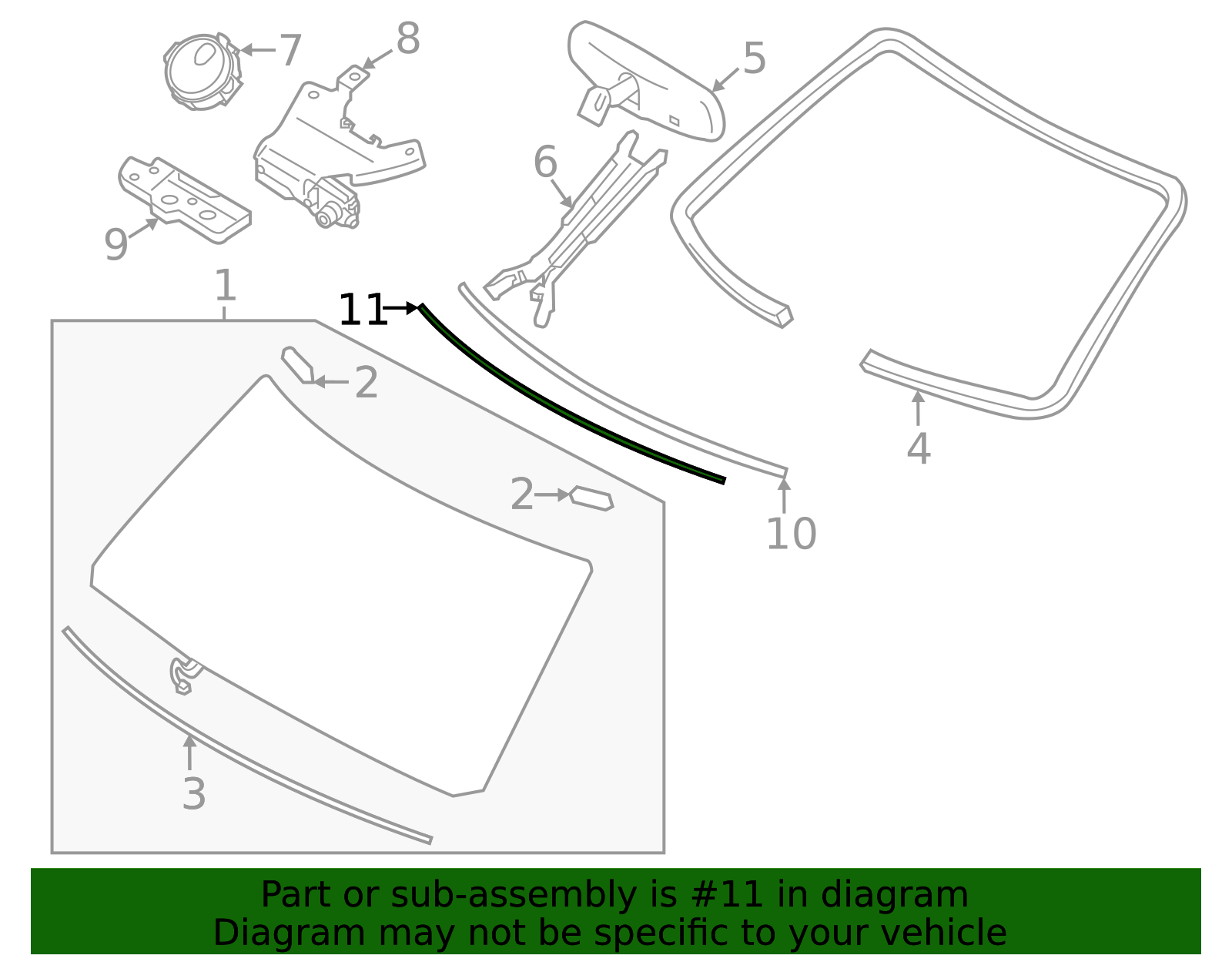 2017-2024 Nissan Armada Upper Molding Fastener 72725-1LA0A | Nissan ...