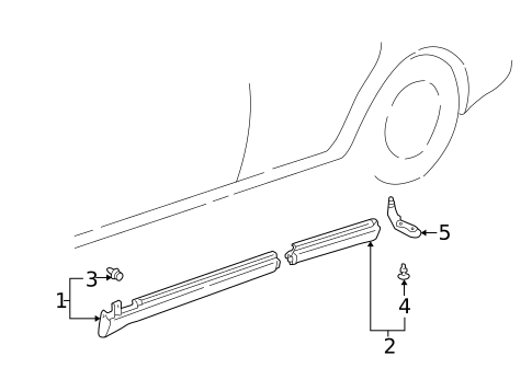 Exterior Trim - Pillars for 1998 Lexus GS300 #0