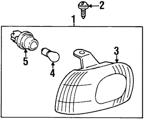 Park & Signal Lamps for 1998 Chevrolet Prizm #0