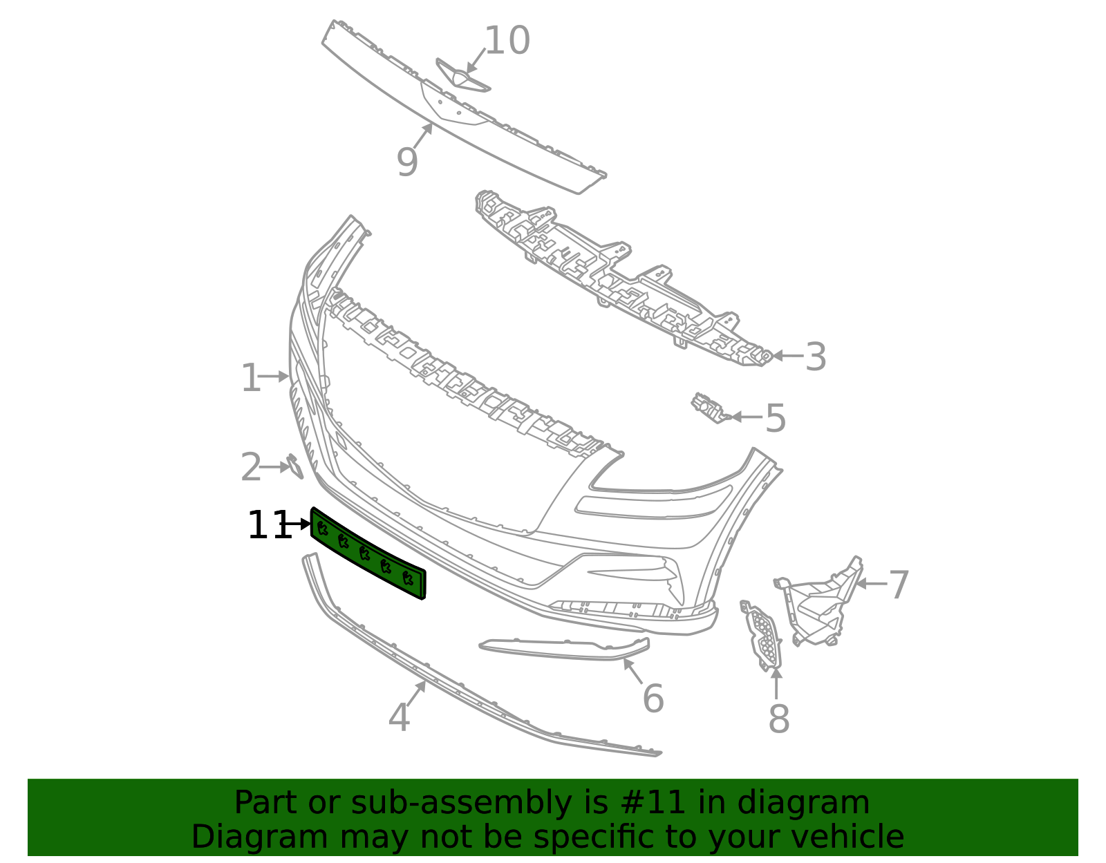 2021-2024 Genesis GV80 License Bracket 86519-T6010 | OEM Parts Online