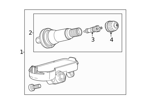 Tire Pressure Monitor Components for 2018 Chevrolet Spark #0