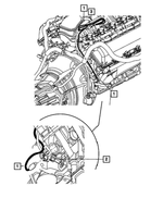 56051063AC - 4.7L Gas; Engine: Engine Block Heater Cord for Mopar Image