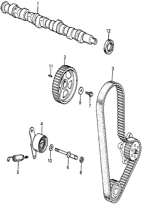 Camshaft - Timing Belt for 1984 Honda Accord #0