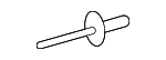 68006483AA - Body: Wheelhouse Trim Rivet for Mopar Image