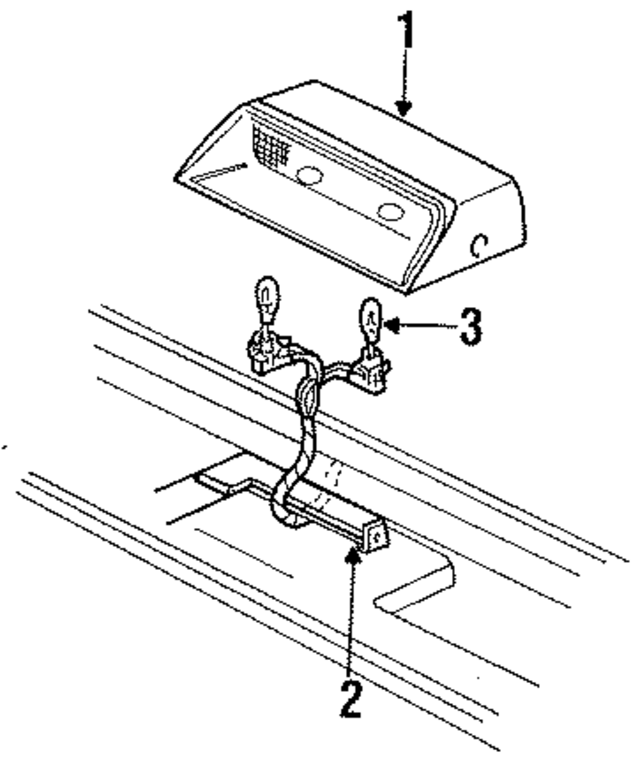 F2DZ13A613A - Electrical: High Mount Lamp for Ford Image