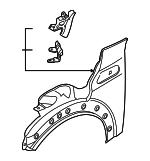 41355A55B01 - : Fender for Mini: Cooper Image