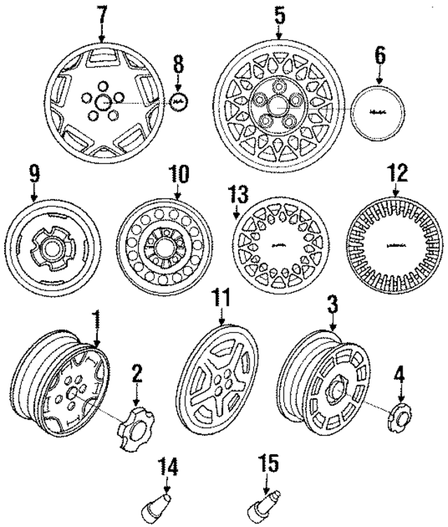 9965845540 - : Wheel, Steel for Mazda Image