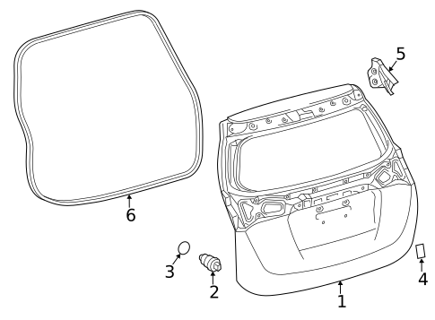 Gate & Hardware for 2013 Toyota RAV4 #0