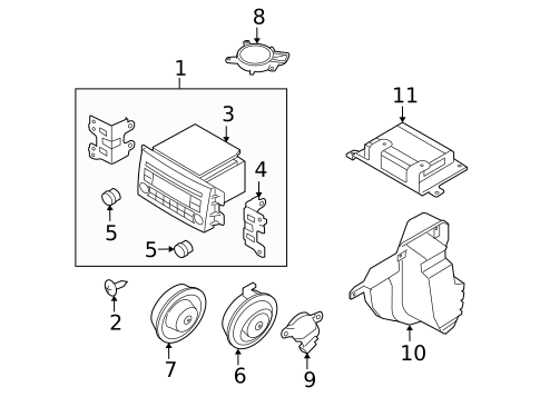 SOUND SYSTEM for 2009 Kia Borrego #0