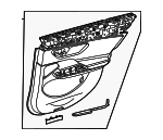 21473064029L41 - Body: Door Trim Panel for Mercedes-Benz Image