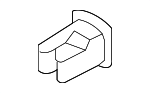 LR077385 - Cooling System: Upper Bracket Retainer Nut for Land-Rover Image