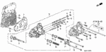 24271P6H000 - Transmission - Automatic: SHAFT, SHIFT FORK for Honda Image