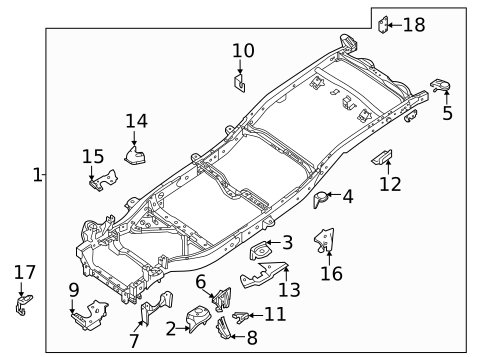 Frame & Components for 2020 Nissan Frontier #0