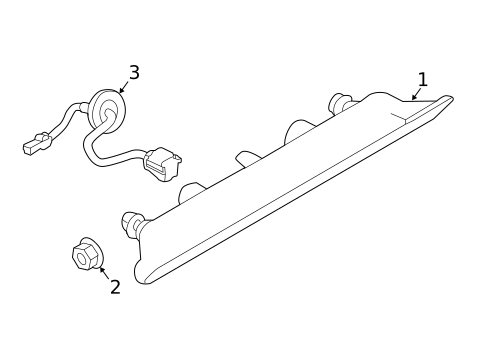 High Mounted Stop Lamp for 2024 Nissan Murano #0