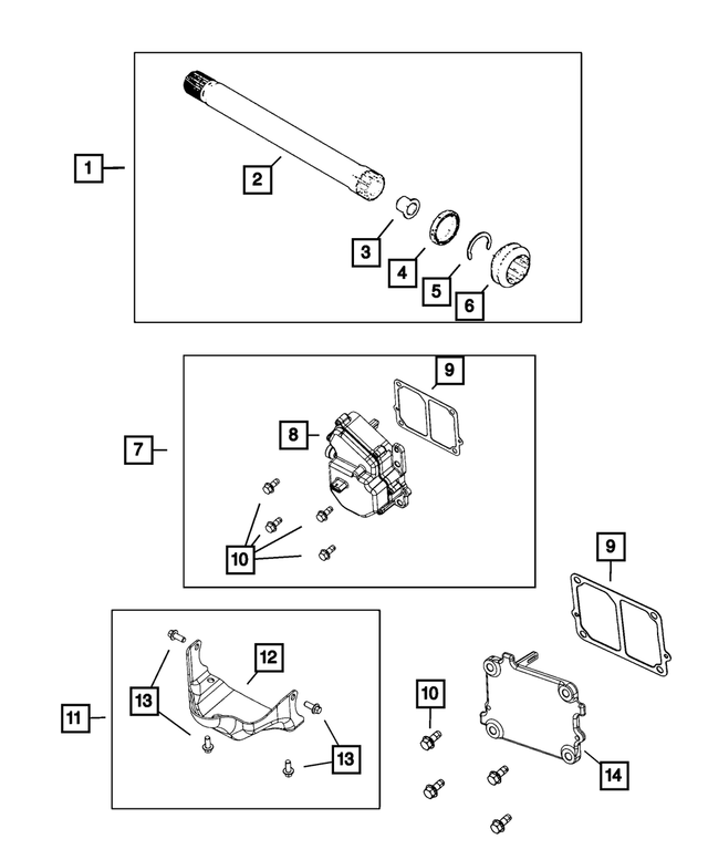 68388887AA - Differential and Drive Line: Front Skid Plate for Mopar Image