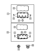 4892294AA - 3.5L Gas; Engine: Cylinder Head Cover Isolator, Mounting, Right for Chrysler: 300, Pacifica, Sebring, Town &amp; Country | Dodge: Avenger, Challenger, Charger, Grand Caravan, Journey, Magnum, Nitro Image