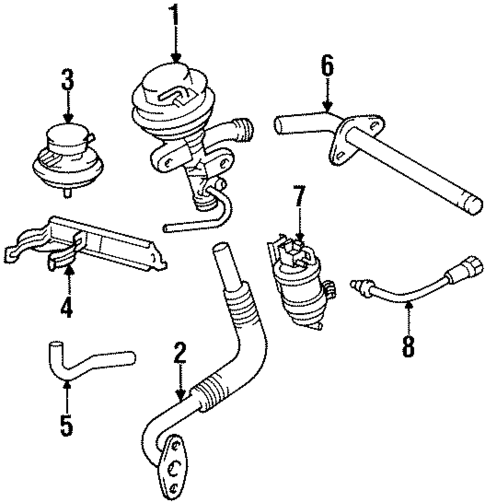 Emission Components for 1993 Toyota T100 #0